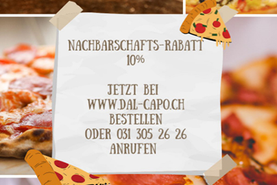 10% Rabatt - Dal Capo Pizza